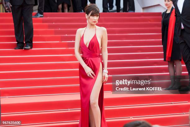 Bella Hadid attends the 'The Unknown Girl ' premiere during the 69th annual Cannes Film Festival on May 18, 2016 in Cannes, France.
