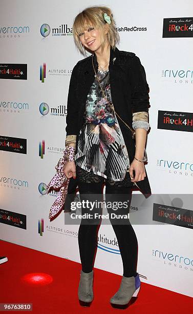 Ekaterina Ivanova attends Private Brit Awards Screening Party and Auction For Haiti at Altitude on February 16, 2010 in London, England.