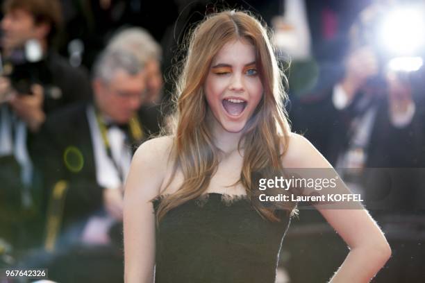 Model Barbara Palvin attends the 'All Is Lost' Premiere during the 66th Annual Cannes Film Festival on May 22, 2013 in Cannes, France.