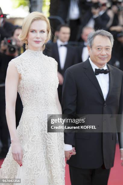 Jury members Ang Lee and Nicole Kidman attends the Premiere of 'Nebraska' during the 66th Annual Cannes Film Festival at The Palais des Festivals on...