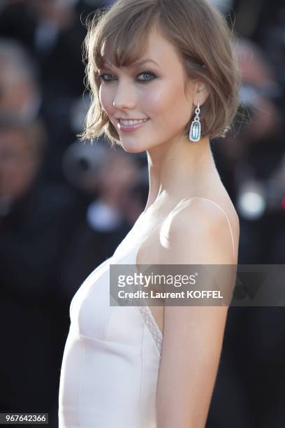 Karlie Kloss attends 'The Immigrant' Premiere during the 66th Annual Cannes Film Festival at Palais des Festivals on May 24, 2013 in Cannes, France.