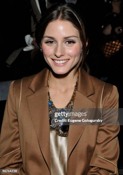 Olivia Palermo attends Marc by Marc Jacobs Fall 2010 during Mercedes-Benz Fashion Week at NY State Armory on February 16, 2010 in New York City.