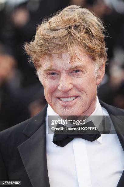 Actor Robert Redford attends the 'All Is Lost' Premiere during the 66th Annual Cannes Film Festival at Palais des Festivals on May 22, 2013 in...