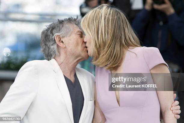 Roman Polanski and Emmanuelle Seigner attend the 'La Venus A La Fourrure' Photocall during the 66th Annual Cannes Film Festival on May 25, 2013 in...