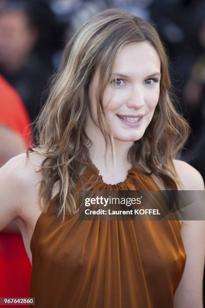 Ana Girardot attends 'The Immigrant' Premiere during the 66th Annual Cannes Film Festival at Palais des Festivals on May 24, 2013 in Cannes, France.