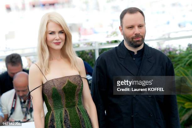 Actress Nicole Kidman and director Yorgos Lanthimos attend the 'The Killing Of A Sacred Deer' photocall during the 70th annual Cannes Film Festival...