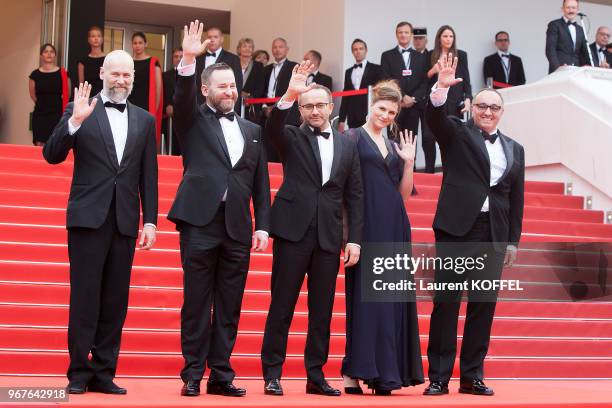 Director Mikhail Krichman, actor Alexey Rozin, director Andrey Zvyagintsev, actress Maryana Spivak and producer Alexander Rodnyansky attend the...