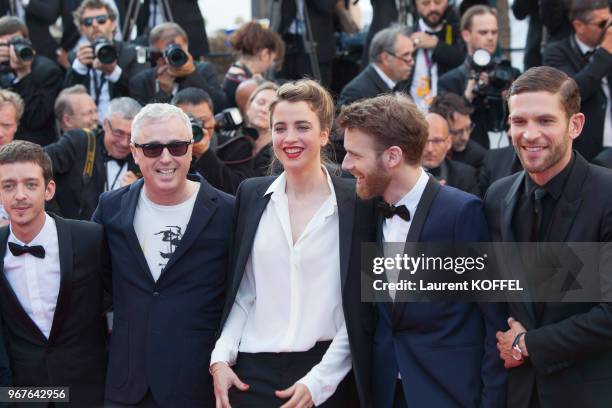 Producer Marie-Ange Luciani, actors Arnaud Valois, Adele Haenel, director Robin Campillo, actors Nahuel Perez Biscayart, Antoine Reinartz, Aloise...