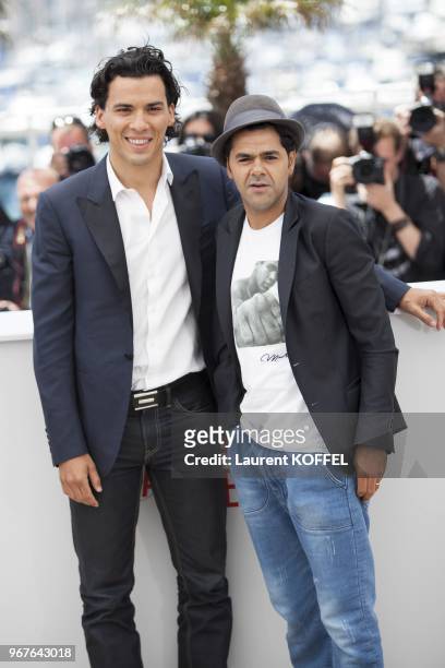 Tewfik Jallab and Jamel Debbouze attend the photocall for 'Ne Quelque Part' during The 66th Annual Cannes Film Festival at Palais des Festivals on...