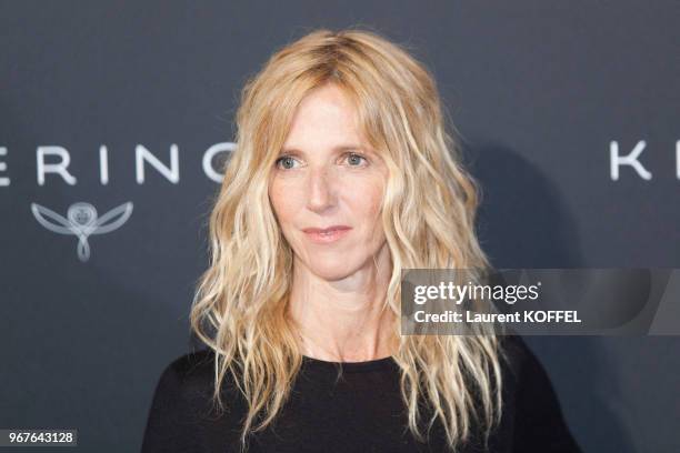 Sandrine Kiberlain attends the Women in Motion Awards Dinner at the 70th Cannes Film Festival at Place de la Castre on May 21, 2017 in Cannes, France.