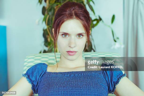 Actress Daphne Patakia is photographed for Self Assignment during the 70th annual Cannes Film Festival at Palais des Festivals on May 26, 2017 in...