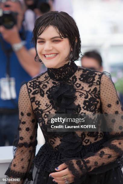 Actress SoKo attends the 'The Stopover ' Photocall during the 69th annual Cannes Film Festival at the Palais des Festivals on May 18, 2016 in Cannes,...