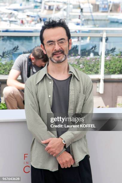 Director Kanji Furutachi attends the 'Harmonium ' photocall during the 69th Annual Cannes Film Festival on May 14, 2016 in Cannes, France.