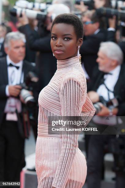 Maria Borges attends the 'The Beguiled' screening during the 70th annual Cannes Film Festival at Palais des Festivals on May 24, 2017 in Cannes,...