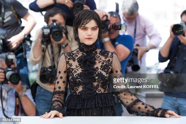 Actress SoKo attends the 'The Stopover ' Photocall during the 69th annual Cannes Film Festival at the Palais des Festivals on May 18, 2016 in Cannes,...