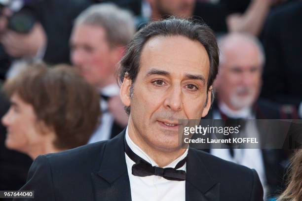 Alexandre Desplat attends the 'Based On A True Story' screening during the 70th annual Cannes Film Festival at Palais des Festivals on May 27, 2017...
