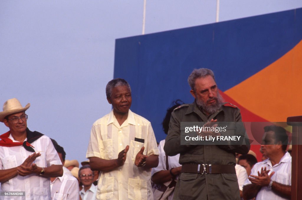 Rencontre entre Nelson Mandela et Fidel Castro