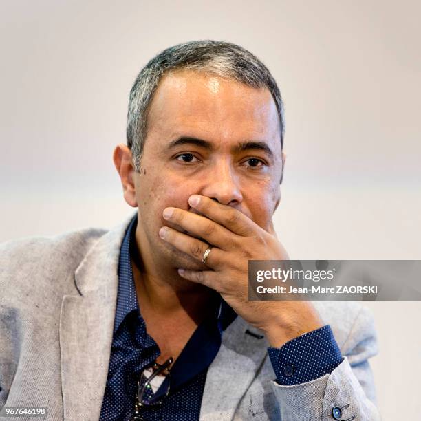 Kamel Daoud, écrivain et journaliste algérien d'expression française, lauréat du prix en François-Mauriac 2014, du prix des cinq continents de la...