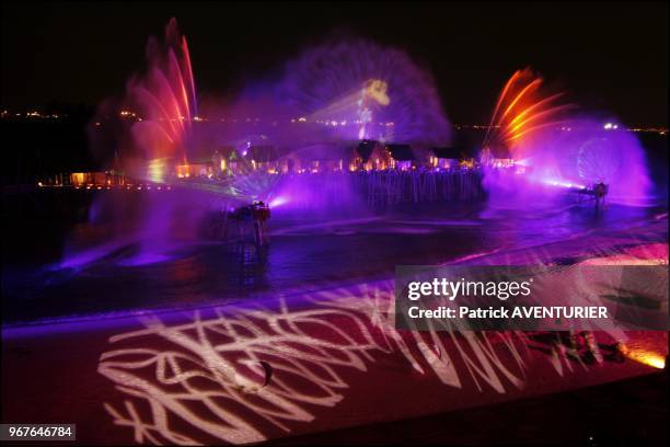 Santosa's Siloso Beach exploded in a dazzling display of pyrotechnics and laser lights in the night as Song of the sea-the island's latest...