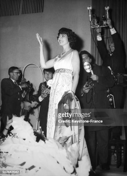 La cantatrice Maria Callas à Berlin, Allemagne, le 23 octobre 1959.