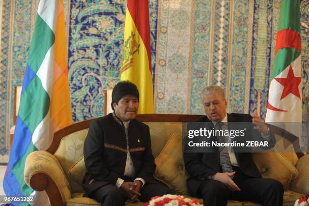 Le président de la république plurinationale de Bolivie, Juan Evo Morales Ayma a été reçu par le premier ministre algérien Abdelmalek Sellal le 27...