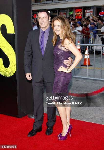 John Travolta and Kelly Preston at the Los Angeles premiere of "Savages" held at the Grauman's Chinese Theater, Los Angeles, USA on June 25, 2012.