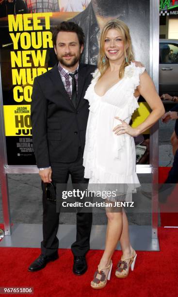 Charlie Day and Mary Elizabeth Ellis at the Los Angeles Premiere of "Horrible Bosses" held at the Grauman's Chinese Theater in Hollywood, USA on June...