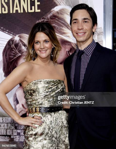 Drew Barrymore and Justin Long at the Los Angeles Premiere of "Going The Distance" held at the Grauman's Chinese Theater in Los Angeles, USA on...