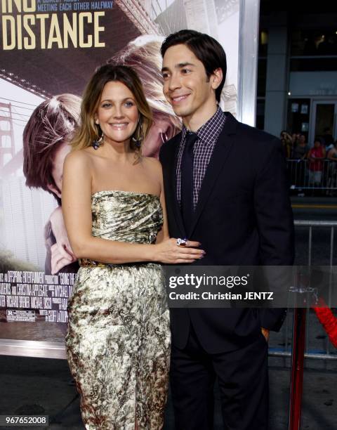 Drew Barrymore and Justin Long at the Los Angeles Premiere of "Going The Distance" held at the Grauman's Chinese Theater in Los Angeles, USA on...
