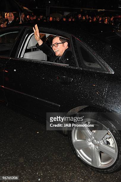 Alan Carr arrives for The Brit Awards 2010 at Earls Court on February 16, 2010 in London, England.