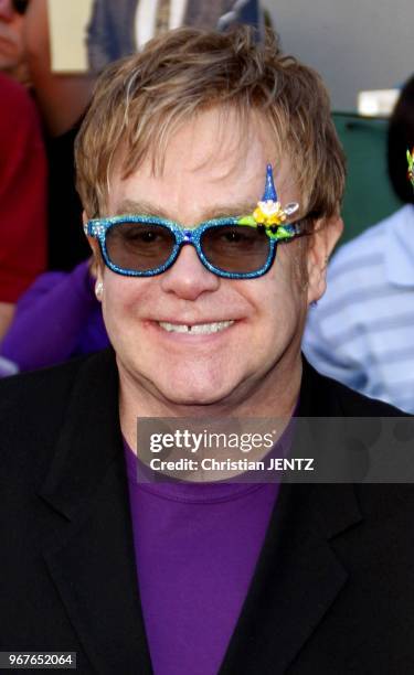 Elton John at the Los Angeles Premiere of "Gnomeo & Juliet" held at the El Capitan Theater in Los Angeles, USA on January 23, 2010.