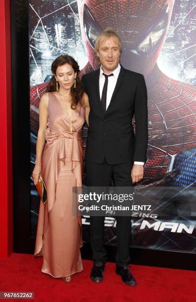Anna Friel and Rhys Ifans at the Los Angeles premiere of "The Amazing Spider-Man" held at the Grauman's Chinese Theater, on June 28, 2012 in Los...