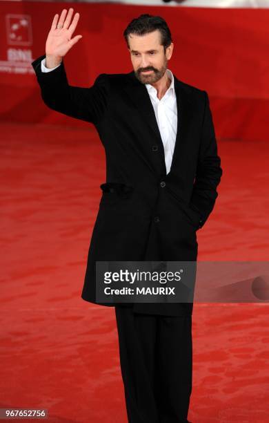 6th International Rome Film Festival in Rome, Italy on October 28, 2011. Actor Rupert Everett attends the premiere of the film 'Hysteria'.