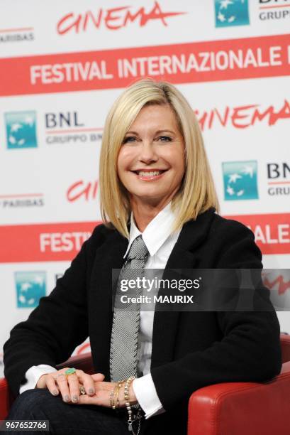 6th International Rome Film Festival in Rome, Italy on October 28, 2011. Actress Olivia Newton-John attends the 'A Few Best Man' photocall.