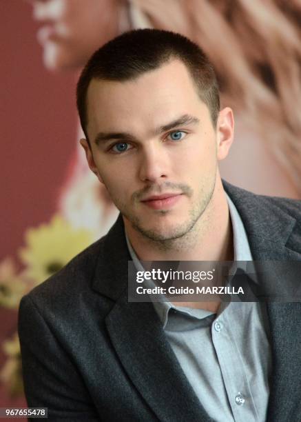 Actor Nicholas Hoult poses at the photocall of the film "Warm Bodies" on January 16,2013 in Rome, Italy.