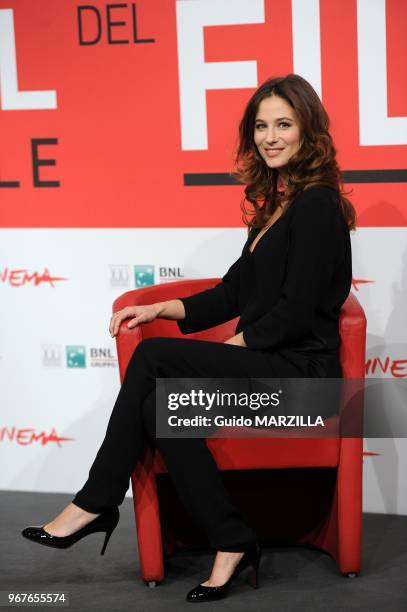 French actress Melanie Bernier attends 'Au bonheur des ogres' photocall during the 8th Rome Film Festival on November 13, 2013 in Rome, Italy.