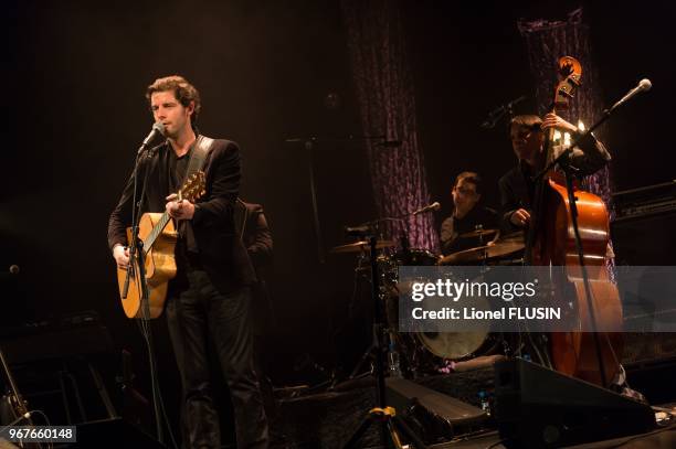 Alexis HK performs live at the Festival 'Voix de Fete' on March 15, 2013 in Geneva, Switzerland.