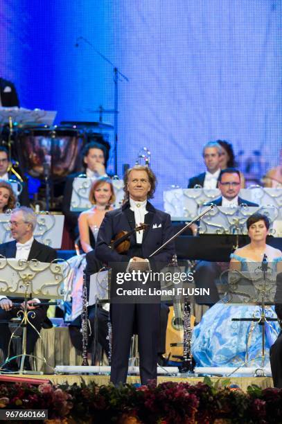 Andre Rieu performing live at the Arena of Geneva on October 13, 2012 at Geneva in Switzerland.