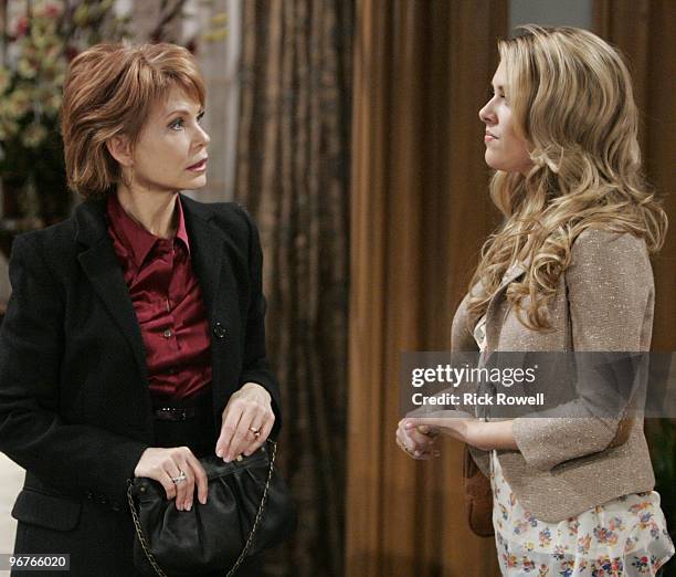 Julia Barr and Natalie Hall in a scene that airs the week of February 22, 2010 on Disney General Entertainment Content via Getty Images Daytime's...