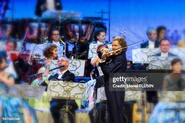 Andre Rieu performing live at the Arena of Geneva on October 13, 2012 at Geneva in Switzerland.