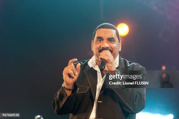 Yumuri Y Sus Hermanos performing live at the Paleo festival of Nyon on July 24, 2011 at Nyon in Switzerland.