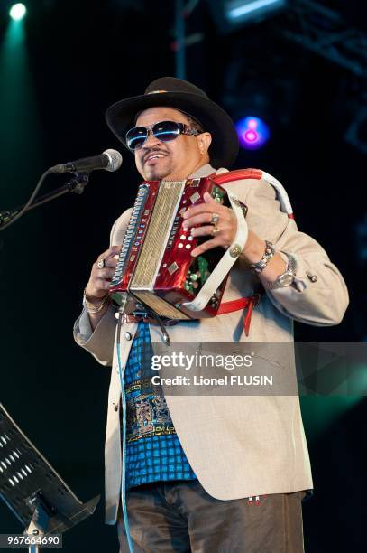 Joaquim Diaz performing live at the Paleo festival of Nyon on July 23, 2011 at Nyon in Switzerland.