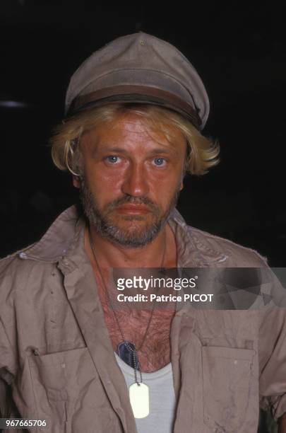Portrait de l'acteur français Niels Arestrup le 27 juillet 1986, France.