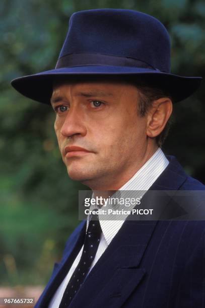 Portrait de l'acteur français Niels Arestrup le 27 juillet 1986, France.