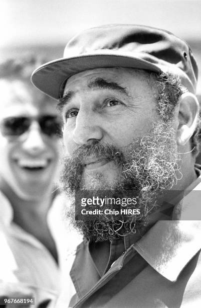 Fidel Castro lors de sa viste officielle au Mexique le 17 mai 1979.