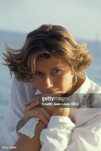 Fiona Gelin lors du Festival de Cannes le 20 mai 1985, France.