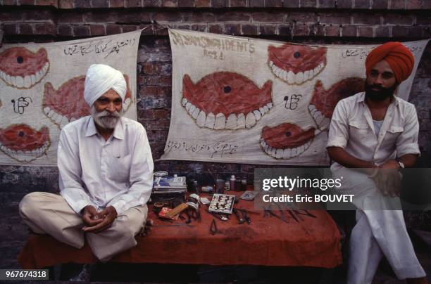 Sikhs le 30 mai 1991 à Amritsar en Inde.