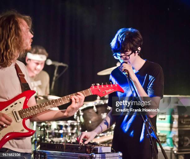 Singer Will Toledo of the American band Car Seat Headrest performs live during a concert at the Festsaal Kreuzberg on May 31, 2018 in Berlin, Germany.