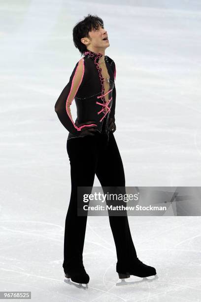 Johnny Weir of the United States competes in the men's figure skating short program on day 5 of the Vancouver 2010 Winter Olympics at the Pacific...