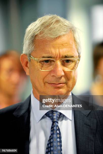 Claude Bartolone, président de l'Assemblée Nationale, le 22 Septembre 2014 à Paimboeuf, Ouest de la France.